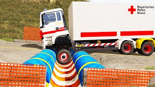 Cars vs Upside Down Speed Bumps #74 | BeamNG.DRIVE