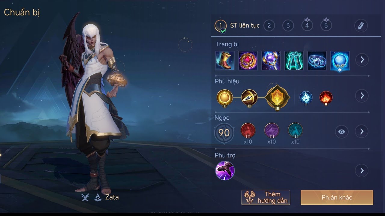 Zata Cánh Cụt Đi Mid Bay Nát Team Địch Với Trang Bị Phù Hiệu Bảng Ngọc Mạnh Nhất Liên Quân Mobile