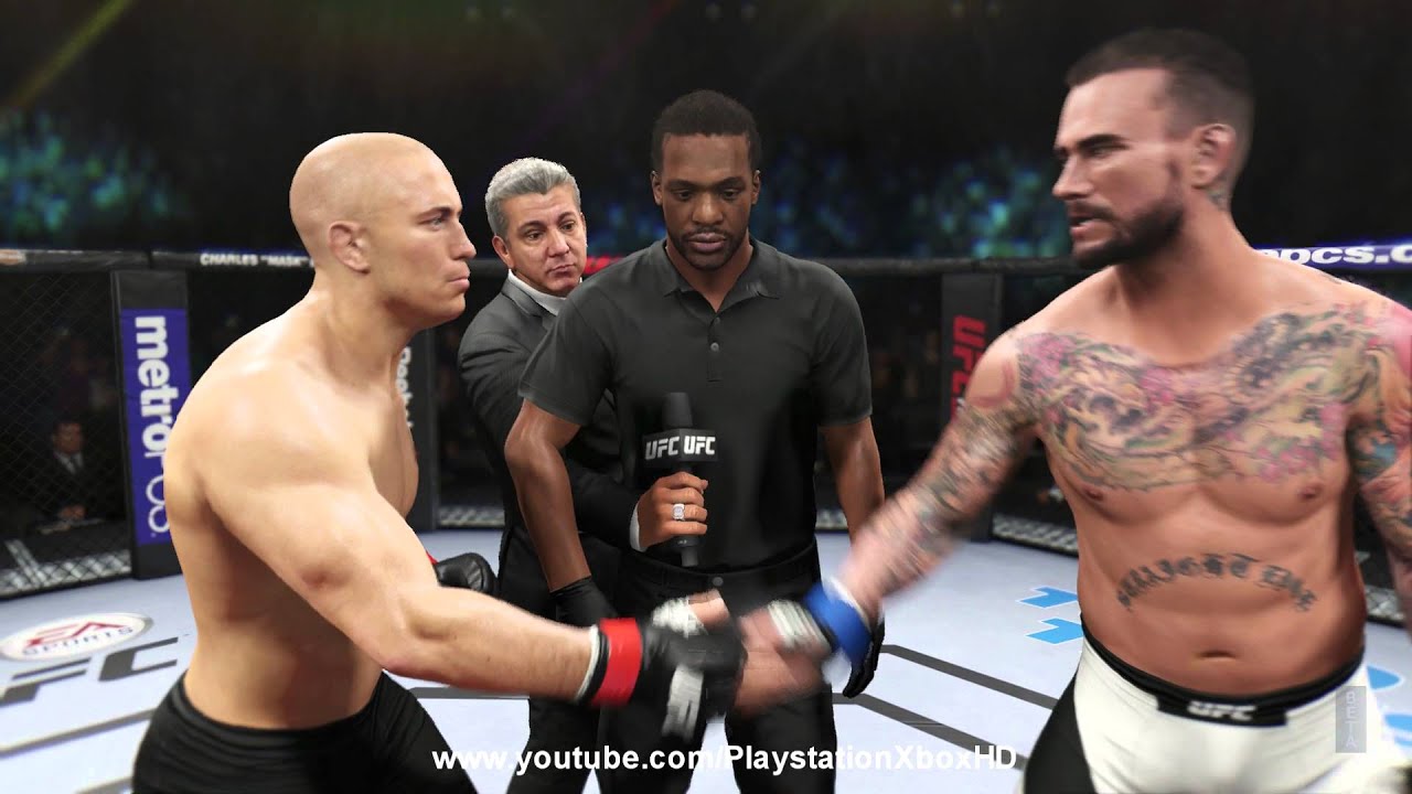 [PS4] EA Sports UFC 2: Beta - CM Punk vs George St. Pierre | Online Match vs @Mxevideos (1080p)
