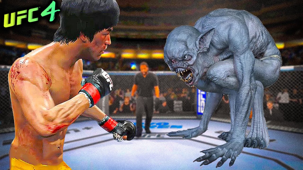 Bruce Lee vs. Crazy Monster (EA sports UFC 4)
