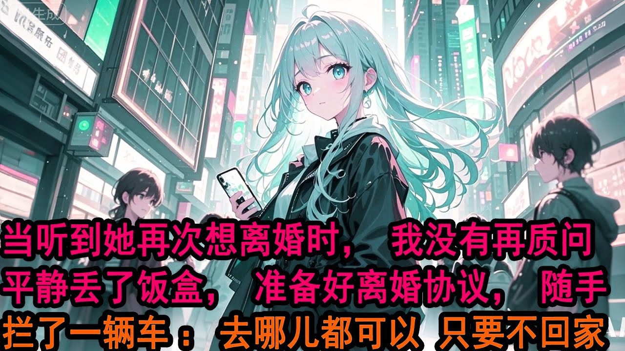 結婚八年，當聽到老婆再一次為了初戀要和我離婚時，我沒有沖進去質問，而是平靜地將手裏的飯菜丟進一旁的垃圾桶。轉身走出律所，我隨手攔了一輛車，給了計程車司機兩千塊。“去哪兒都可以。”只要不回家