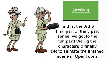 OpenToonz Tutorial - Using KRITA & OpenToonz to create a 2D animated scene - Part 3