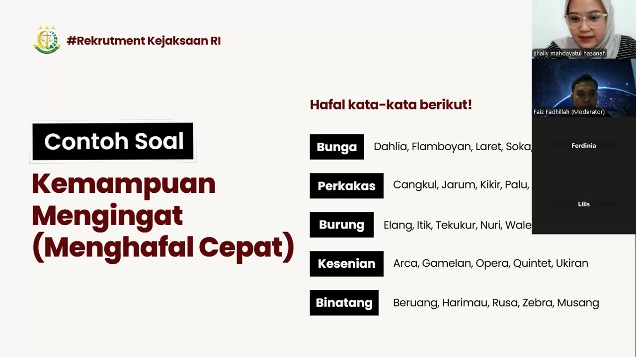 SESI 3 Persiapan Psikotes PPPK Nakes Kejaksaan 2025