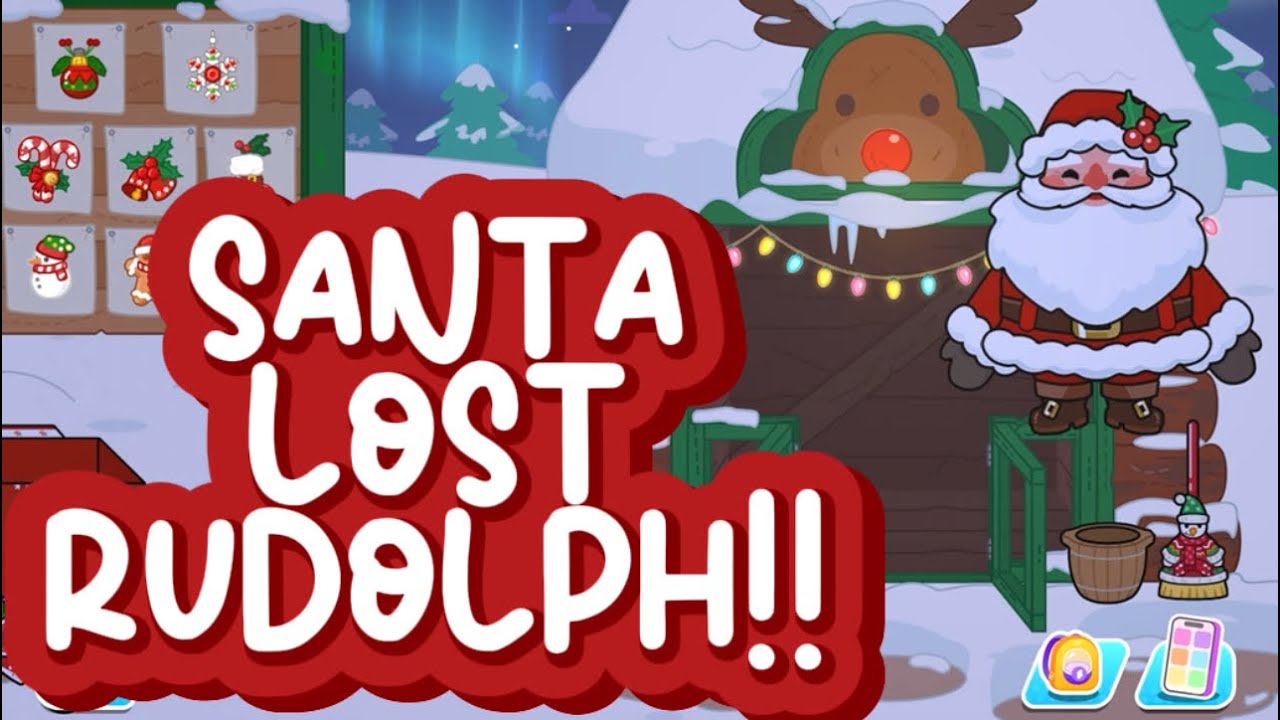 Santa LOST Rudolph the Reindeer!🎅🦌 Christmas Role Play🎄 Aha World ...