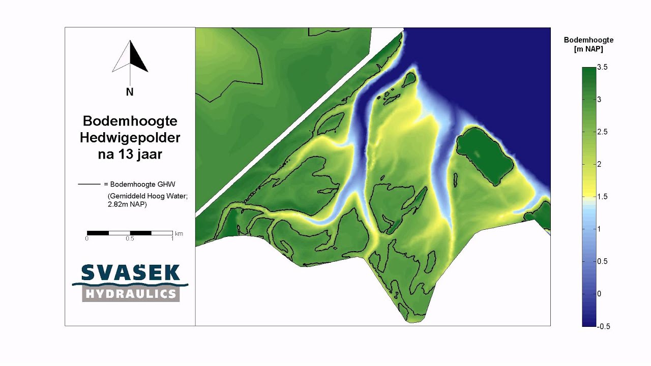Animation bed level development Hedwigepolder