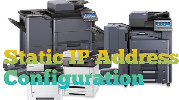 How To Set a Static IP Address on Kyocera And Triumph-Adler Printers