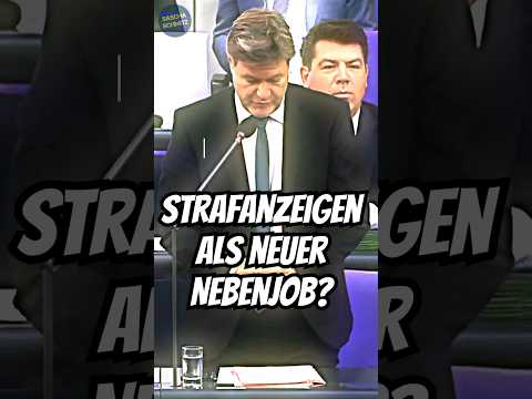 Habecks Strafanzeigen-Boom: Wie