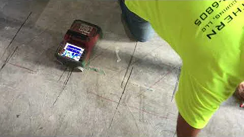 Ground Penetrating Radar (GPR) Scan of Concrete