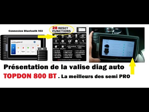 Presentation Suitcase auto diag TOPDON ArtiDiag 800 BT the best semi pro case