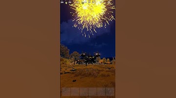 hosting the BIGGEST FIREWORK SHOW in RUST.. #rust #shorts #funny