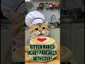 Cat Chef Makes Perfect Heart Pancakes (So Cute!)