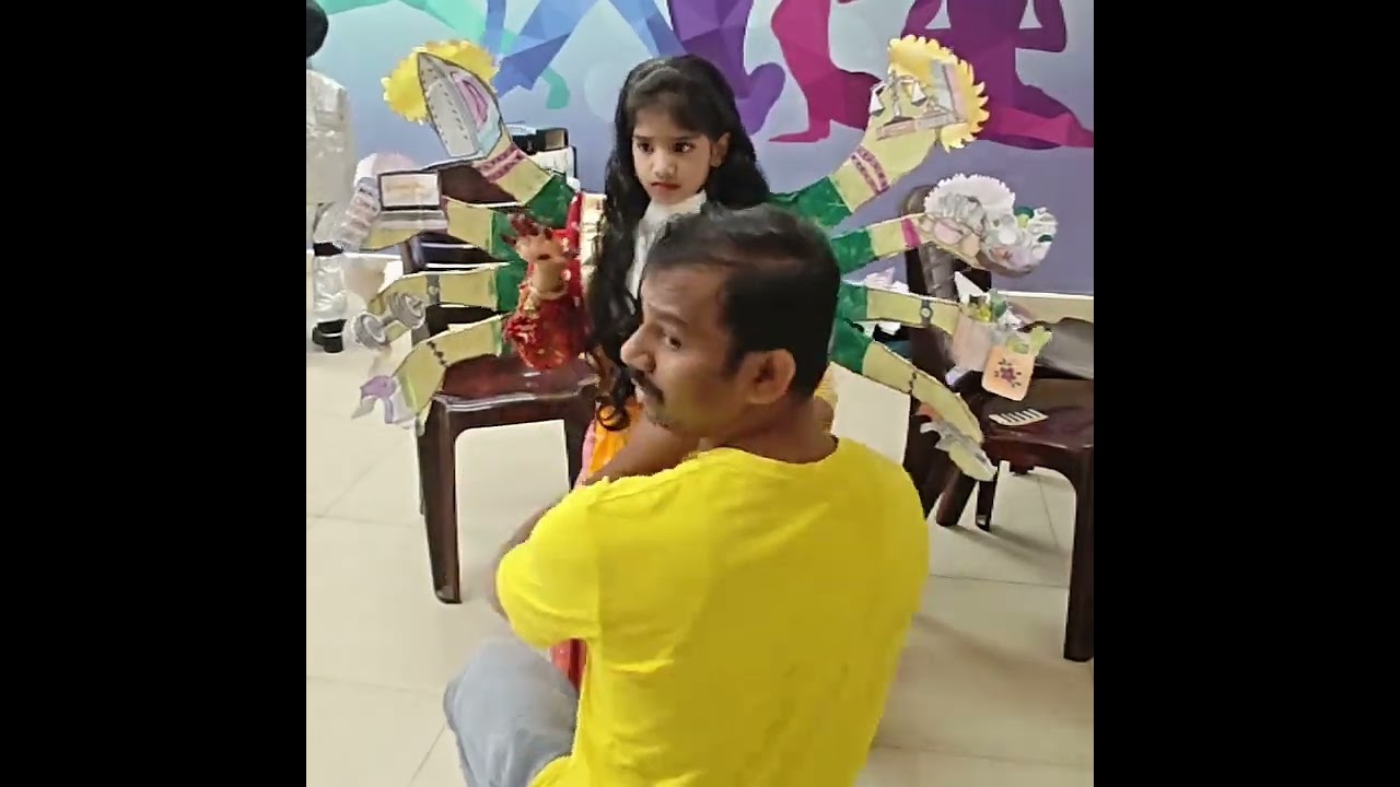 #part5 #Multitasking fancy dress#firstprize#durgama look