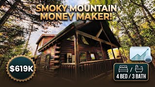 Turnkey Smoky Mountain STR Cabin Generating $70K  Projected Net Income