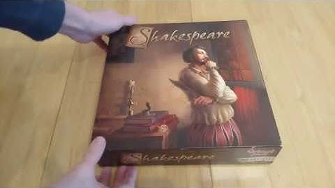 Shakespeare board game - how to setup play and review + solo playthrough * Amass Games * HD Bard