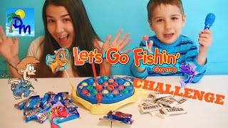 Челлендж!  Игра Рыбалка. Супер Призы. Let&#39;s Go Fishing Game Toys Challenge