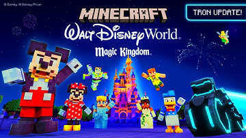 WDW Magic Kingdom Adventure: TRON UPDATE! | Minecraft Bedrock Map | Detailed Review & Showcase
