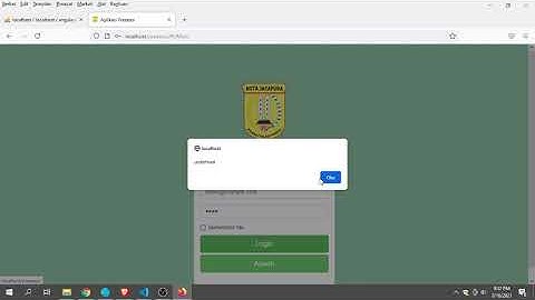 Aplikasi Absensi Pegawai, login bisa coba sendiri