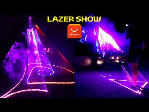 КРУТЕЙШАЯ ЛАЗЕРНАЯ УСТАНОВКА из ALIEXPRES Доступное lazer Show для дома и дискотек 1400 МВт DMX 512