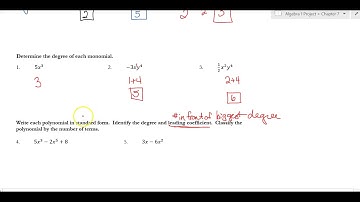 Section 7.1: Adding & Subtracting Polynomials