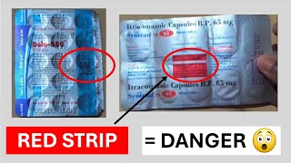 Why Some Medicine Strips Have Red Or Blue Colors Codes?
