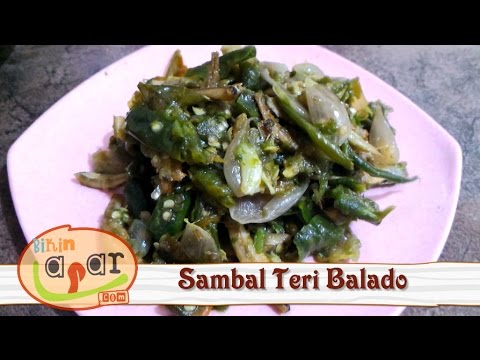 SAMBAL TERI BALADO HIJAU- RESEP PADANG ASLI - YouTube