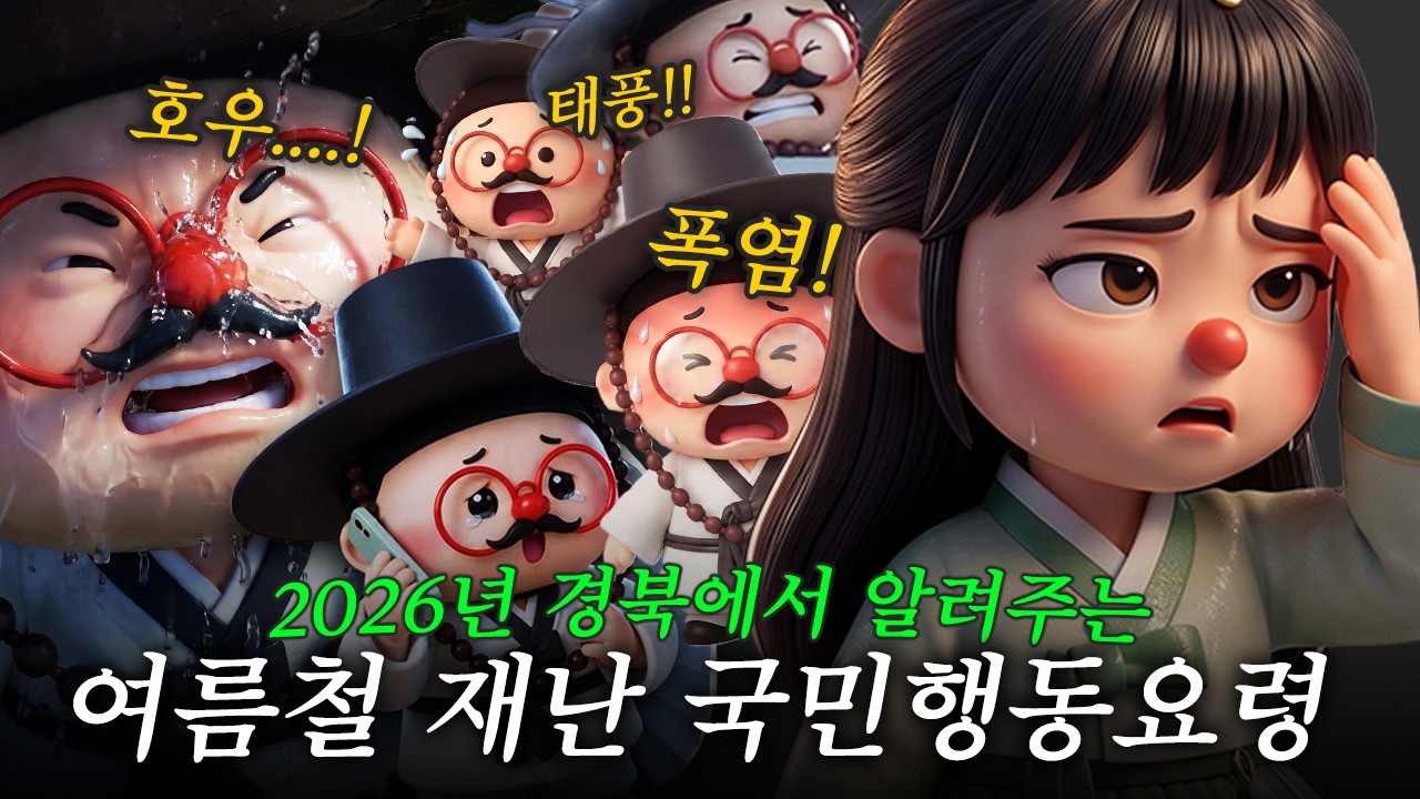 2026 여름 안전은 신나리만 믿으라구 폭염 호우 태풍 국민행동요령