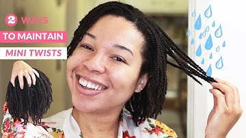HOW TO MOISTURIZE MINI TWISTS| 2 WAYS| LEAVEIT2NESSA