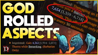 DIABLO 4 || How To Get MAXED GOD ROLL ASPECTS For Every Class