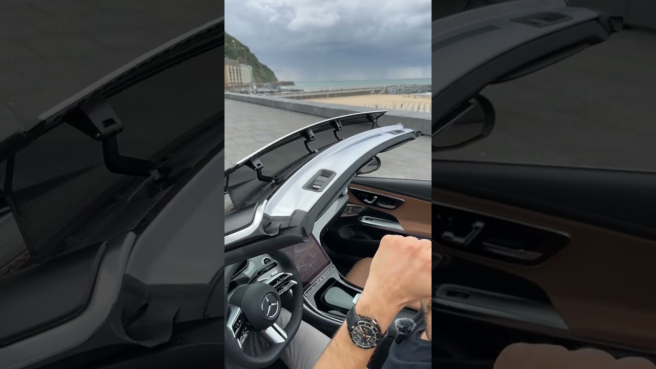 2024 Mercedes CLE Convertible Wind Deflectors Front & Back 😎 #shorts