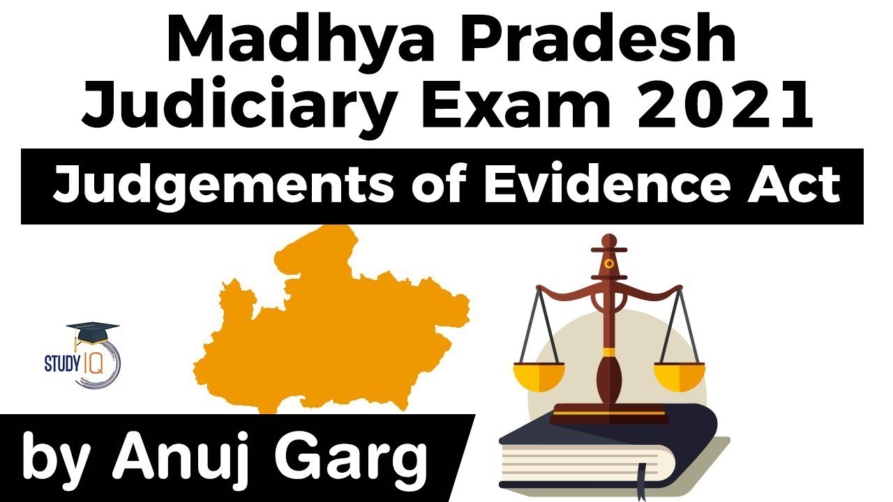 Madhya Pradesh Judiciary Exam 2021 Judgements Of Evidence Act For MP Judicial Services Exam 