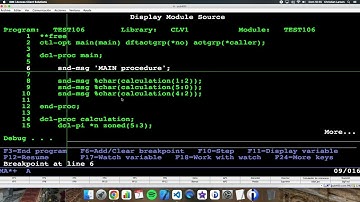 Coding in RPG (IBM i/AS400). Using ON-EXIT.