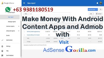 AdSense Earnings with Android Content Apps and AdMob