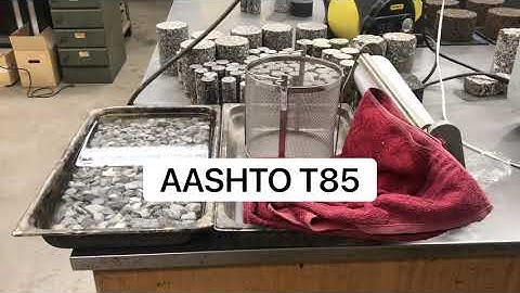 AASHTO T85 - Specific gravity of coarse aggregates