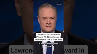 Lawrence Your Reward In Trump World For Doing A tremendous Job Is To Be Fired