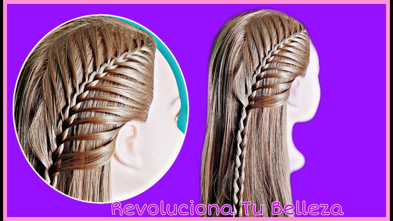 Trenza Esqueleto De Lado Paso A Paso / Peinados De Moda #peinadosfaciles  #comohacertrenzas - YouTube