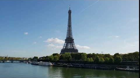 The Eiffel Tower - No Copyright 4K Video