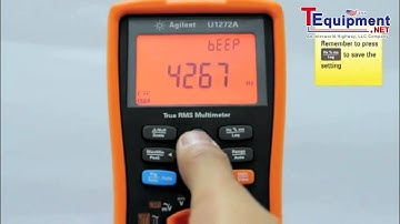 Agilent Handheld Digital Multimeters, Setting Up a U1270A