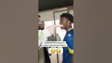 ISHOWSPEED doesn’t realize who he just met😳 #speed #ishowspeed #imyayo