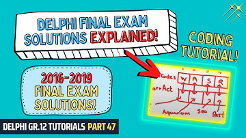 2016 Final Exam Question 3 Solution EXPLAINED! Part 2 | 2016-2019 Gr 12 Final Exam Solutions Part 47