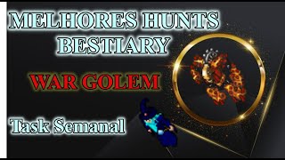 TIBIA MELHOR HUNT BESTIARY WAR GOLEM (GEAR WHEEL ESQUERDA) | FREE ACCOUNT GUIDE