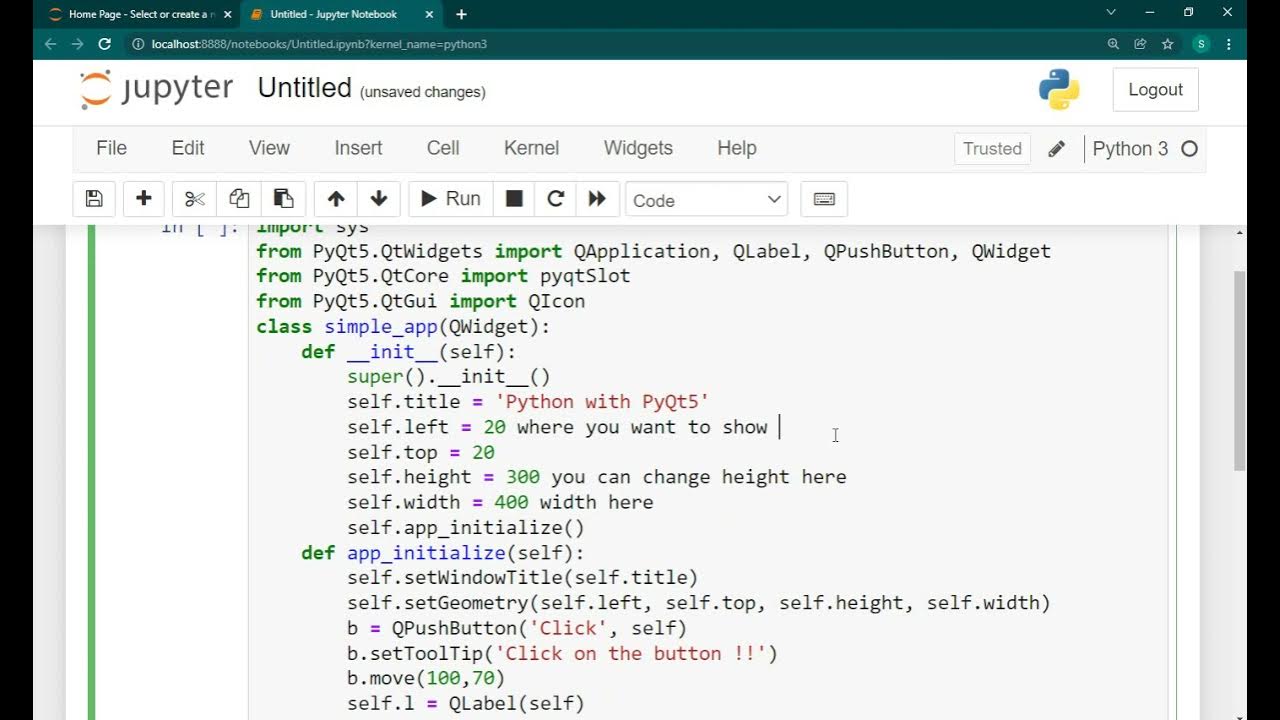 Python Button with PyQt5 - YouTube