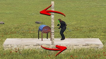 How to pass loot through walls on rust.