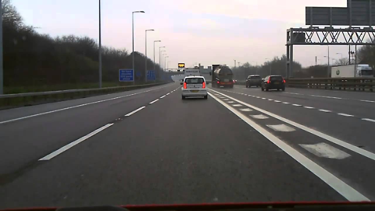 Joining the M4 from the M5 - YouTube