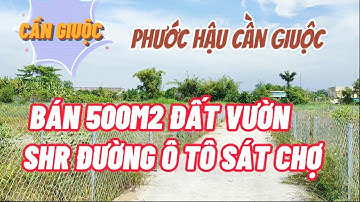 (Đã Bán)Bán Đất Cần Giuộc 500m2 Vườn Sát chợ Long Thượng Giá Đẹp