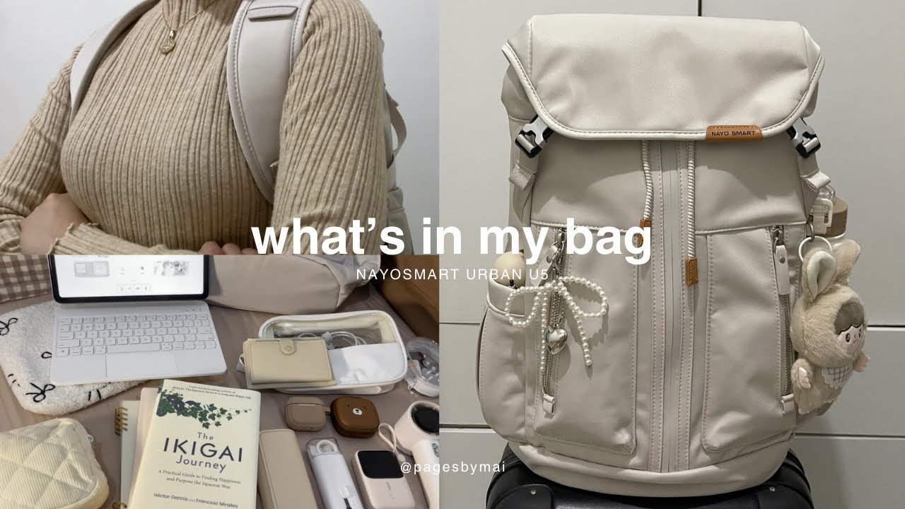 YouTube BUCKET LIST バックパック【Nori】 what's in my bag ft. nayo smart urban u5: daily essentials