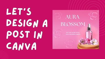 Easy Canva Design for Skincare or Makeup Product | Social Media Post Tutorial