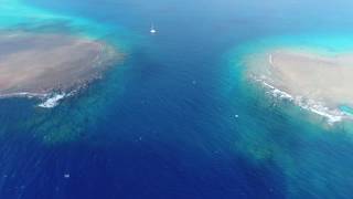 North Minerva Reef Entrance - drone view