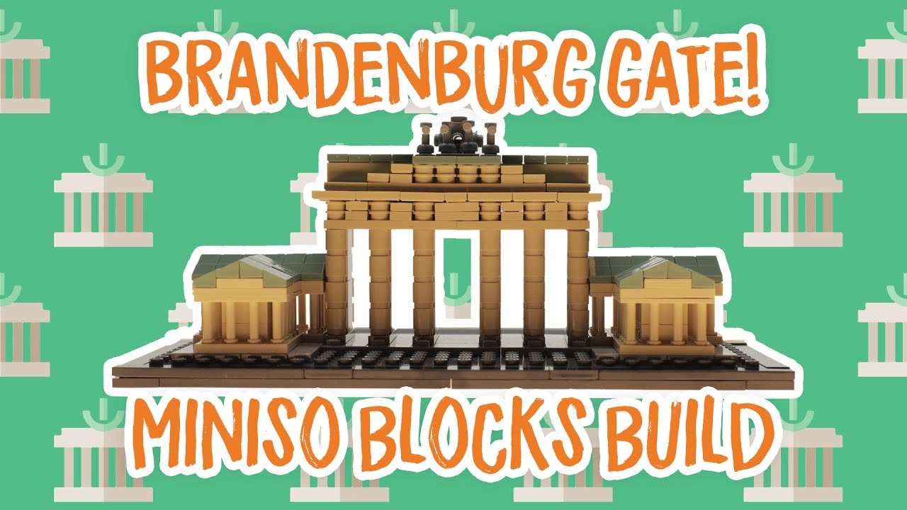 Miniso Blocks Brandenburg Gate! Miniso Blocks Build! YouTube