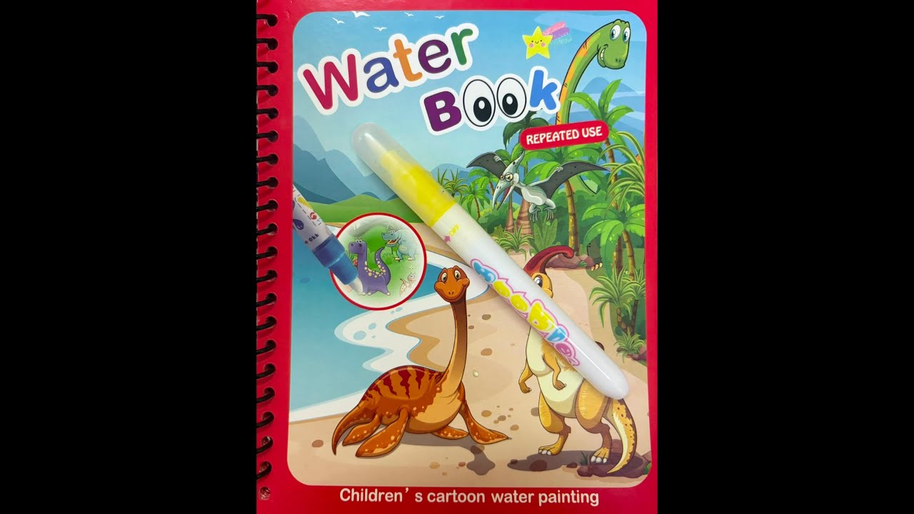 Water magic coloring book ASMR