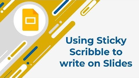 Writing in Google Slides with the Scribble tool